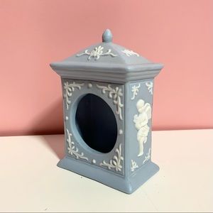 Vintage blue cherub angel house